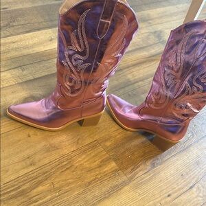 Purple Western Cowboy Boots